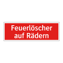 Feuerlöscher auf Rädern