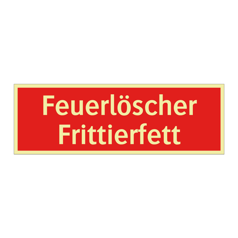 Feuerlöscher Frittierfett