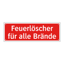 Feuerlöscher für alle Brände