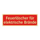 Feuerlöscher für elektrische Brände