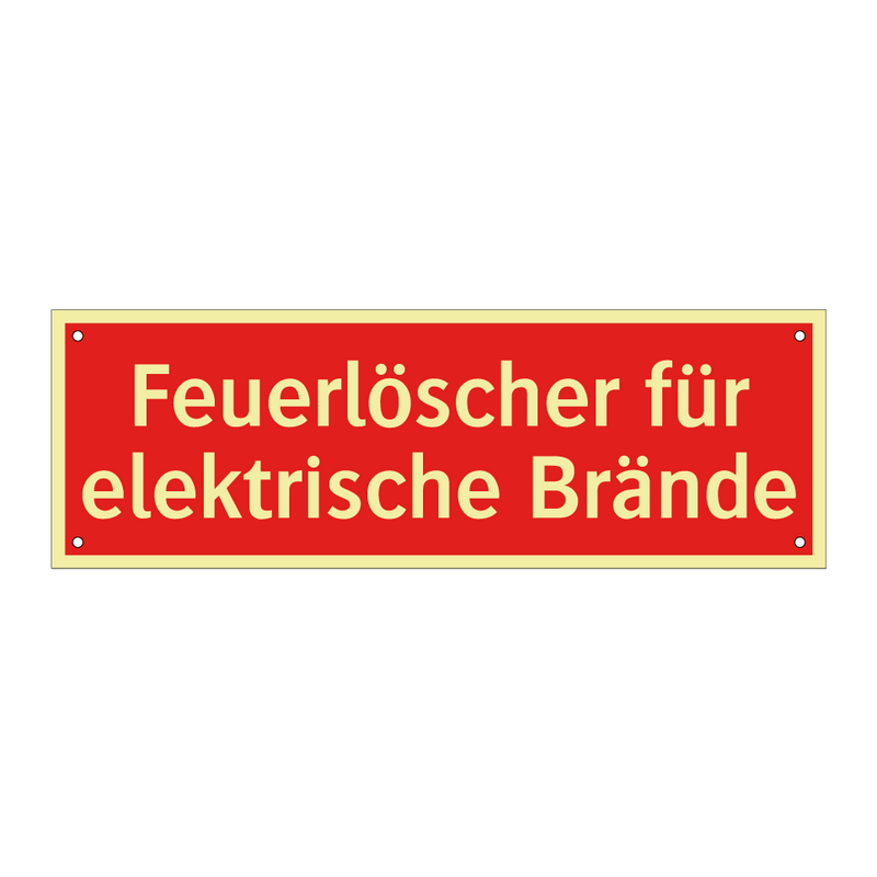 Feuerlöscher für elektrische Brände