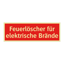 Feuerlöscher für elektrische Brände