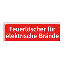 Feuerlöscher für elektrische Brände