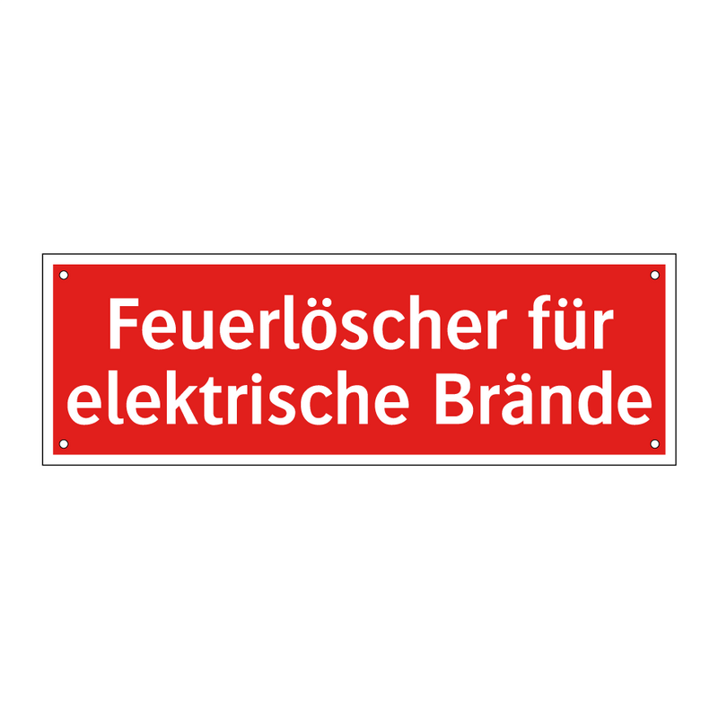 Feuerlöscher für elektrische Brände