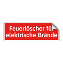 Feuerlöscher für elektrische Brände