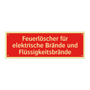 Feuerlöscher für elektrische Brände und Flüssigkeitsbrände