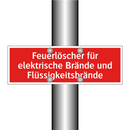 Feuerlöscher für elektrische Brände und Flüssigkeitsbrände