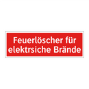 Feuerlöscher für elektrsiche Brände