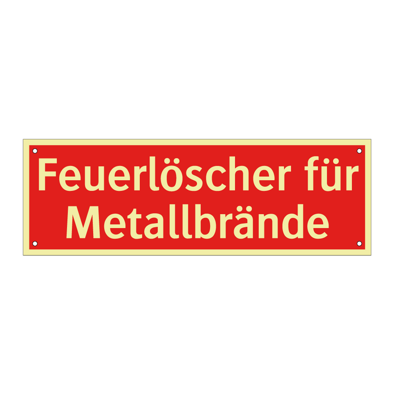 Feuerlöscher für Metallbrände