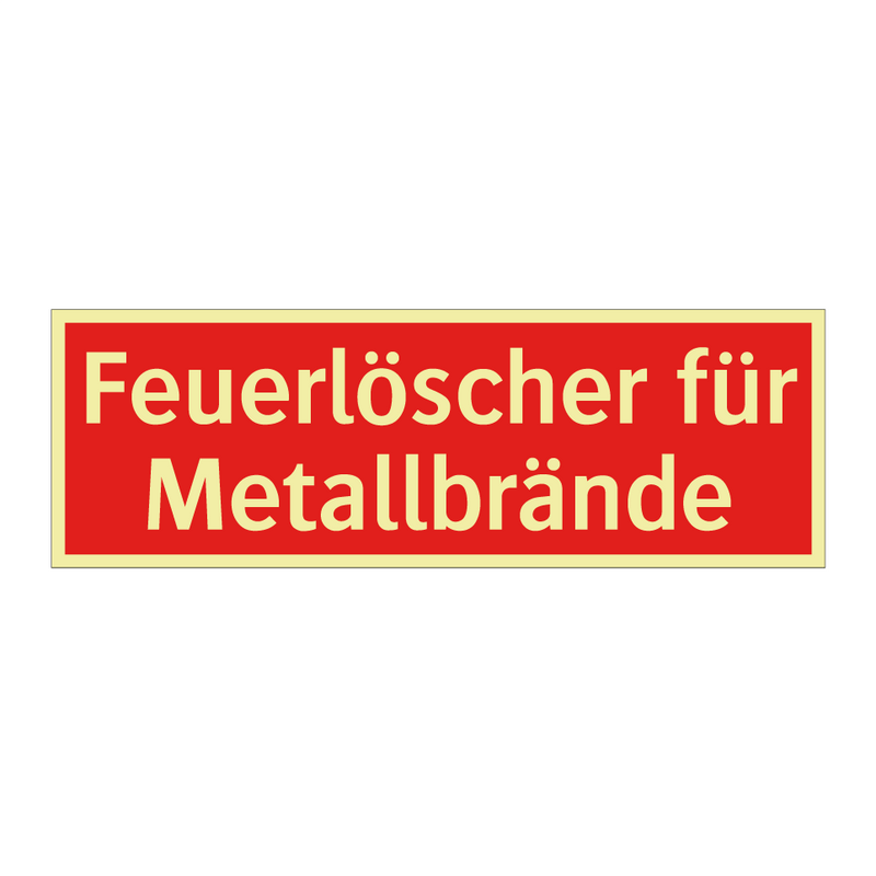 Feuerlöscher für Metallbrände