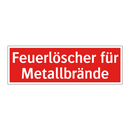 Feuerlöscher für Metallbrände
