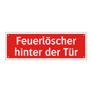 Feuerlöscher hinter der Tür