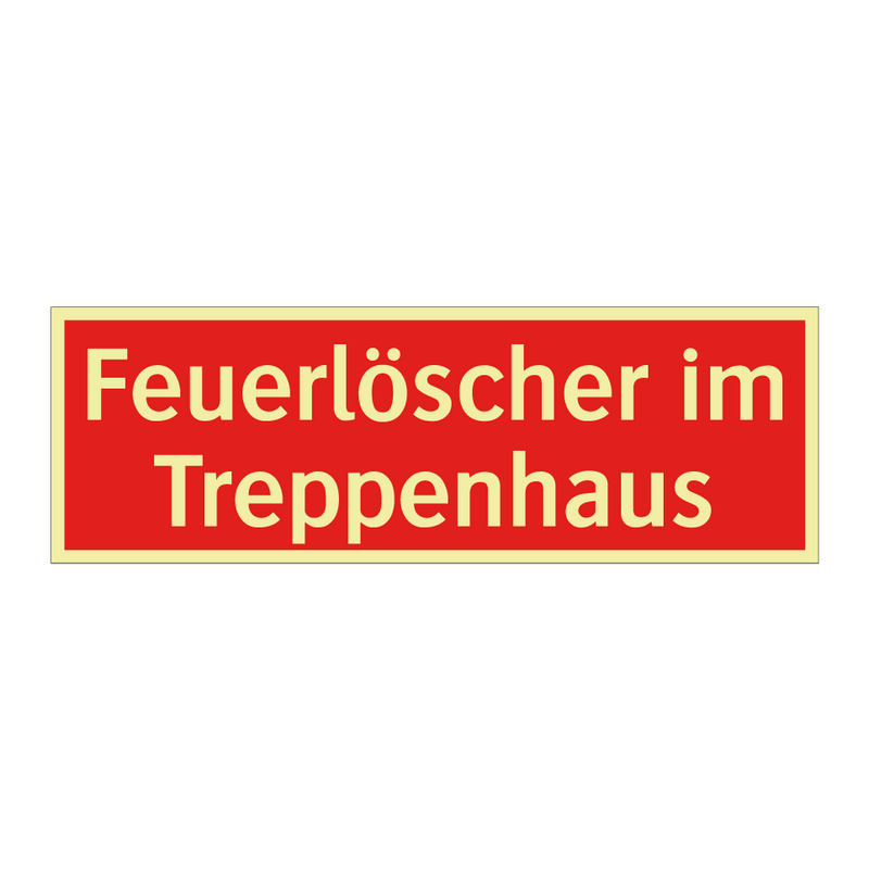 Feuerlöscher im Treppenhaus