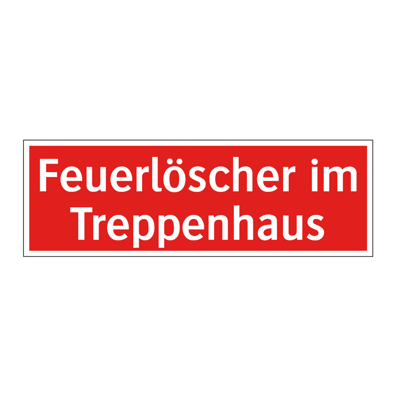 Feuerlöscher im Treppenhaus