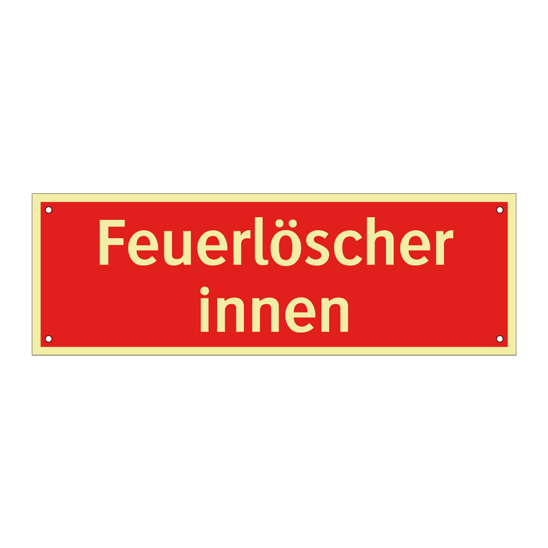 Feuerlöscher innen