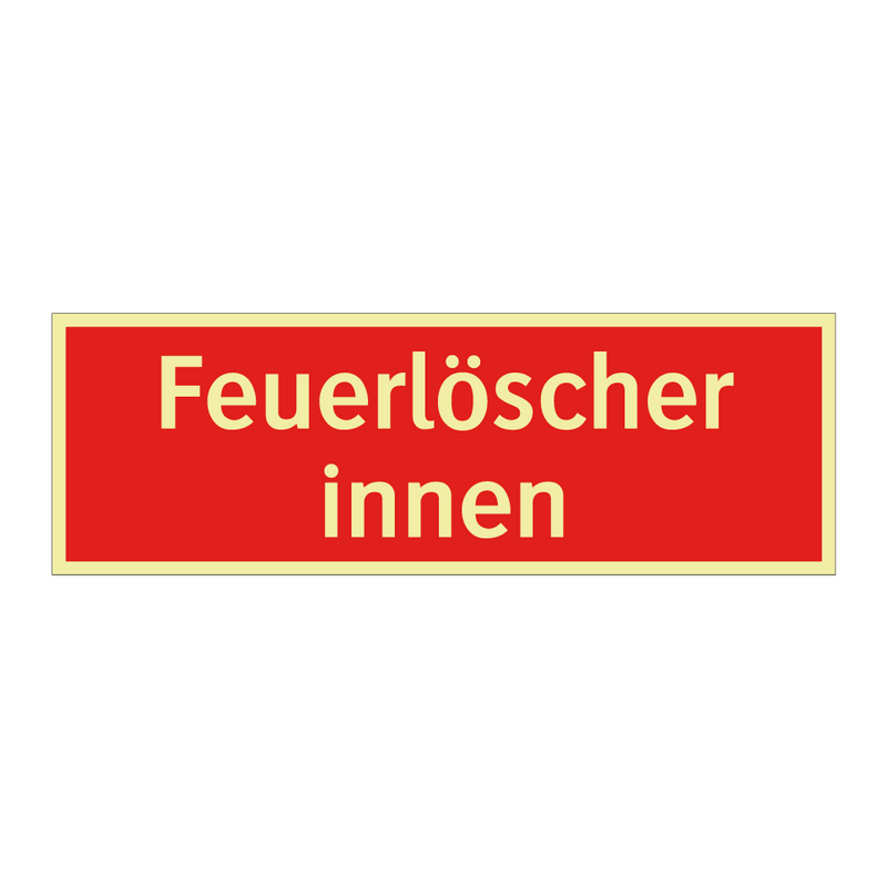 Feuerlöscher innen