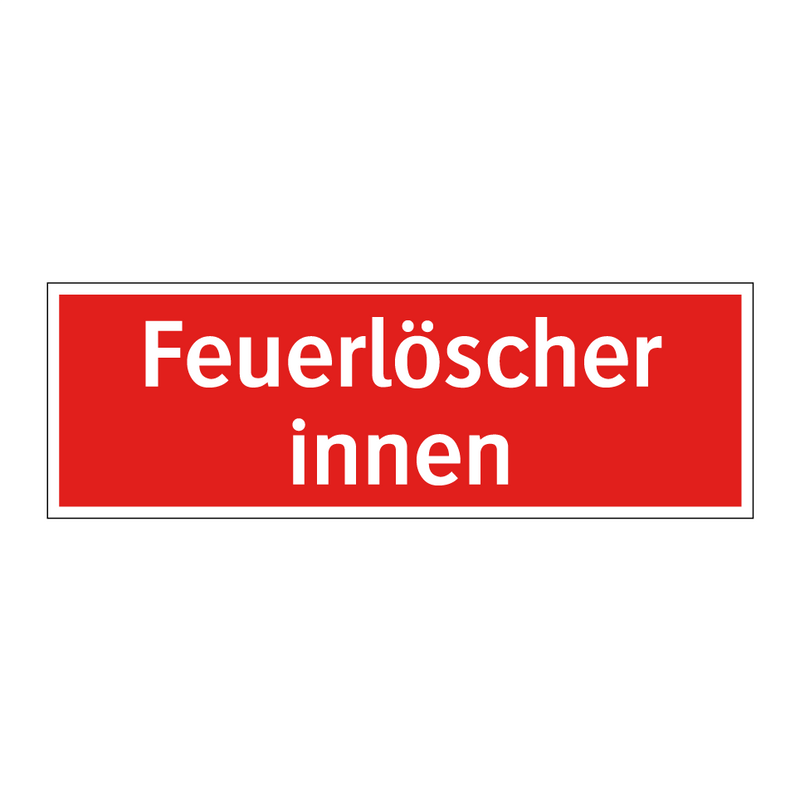 Feuerlöscher innen