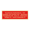 Feuerlöscher Kohlendioxid / CO² Geeignet zum Löschen von: - Brennbare Flüssigkeiten (B) - Gase (C) - Elektrische Anlagen (E) - Kleine Fettbrände (F)