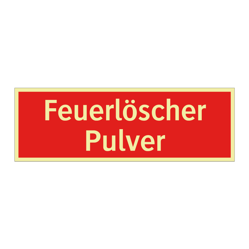 Feuerlöscher Pulver