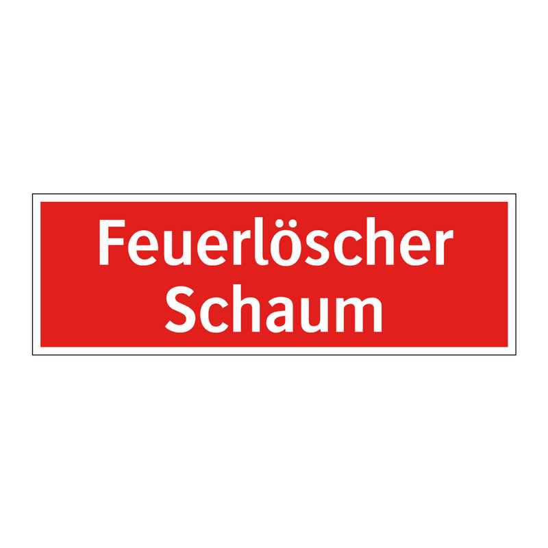 Feuerlöscher Schaum
