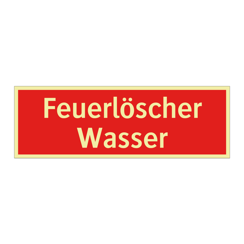 Feuerlöscher Wasser