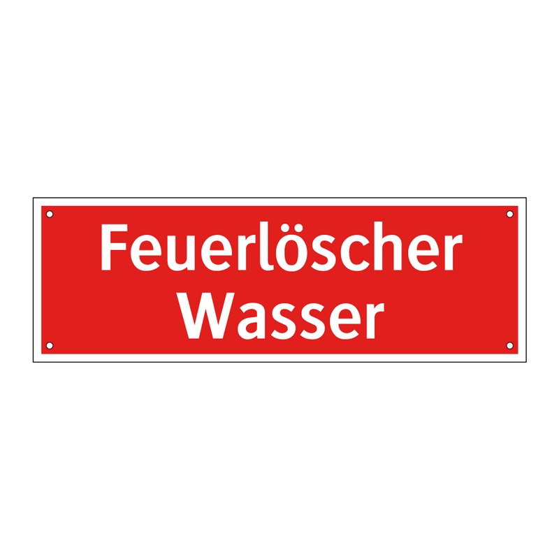 Feuerlöscher Wasser