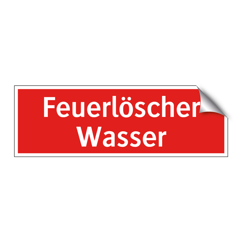 Feuerlöscher Wasser