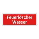 Feuerlöscher Wasser