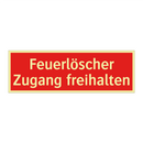 Feuerlöscher Zugang freihalten