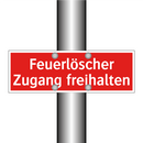 Feuerlöscher Zugang freihalten