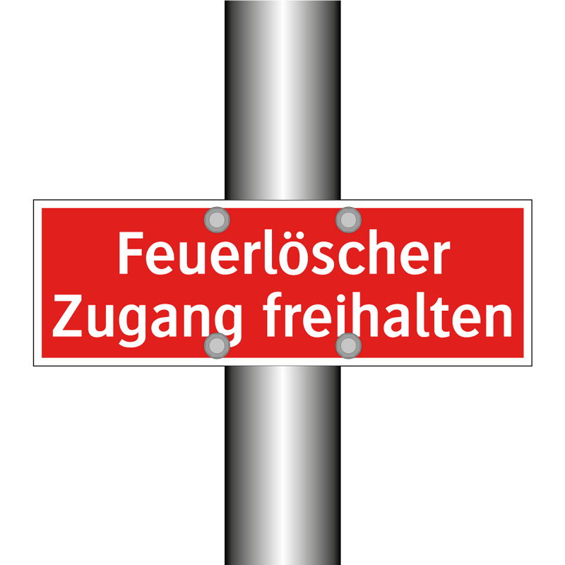 Feuerlöscher Zugang freihalten