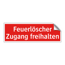 Feuerlöscher Zugang freihalten
