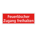 Feuerlöscher Zugang freihalten