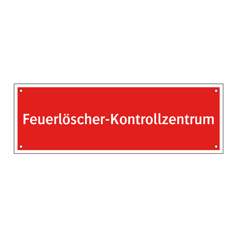 Feuerlöscher-Kontrollzentrum