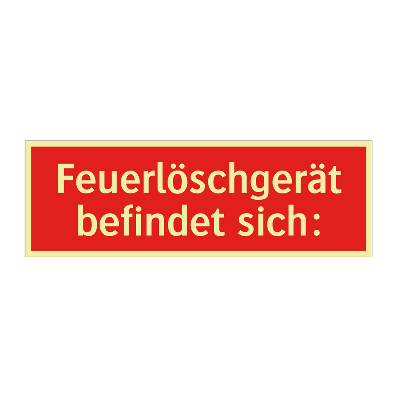 Feuerlöschgerät befindet sich:
