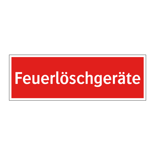 Feuerlöschgeräte