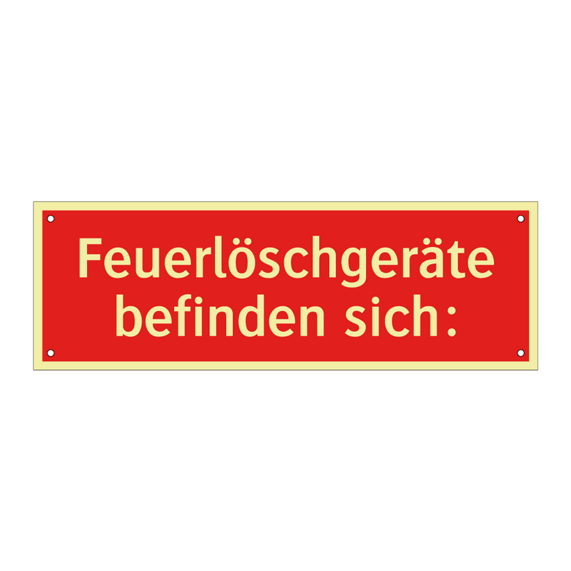 Feuerlöschgeräte befinden sich: