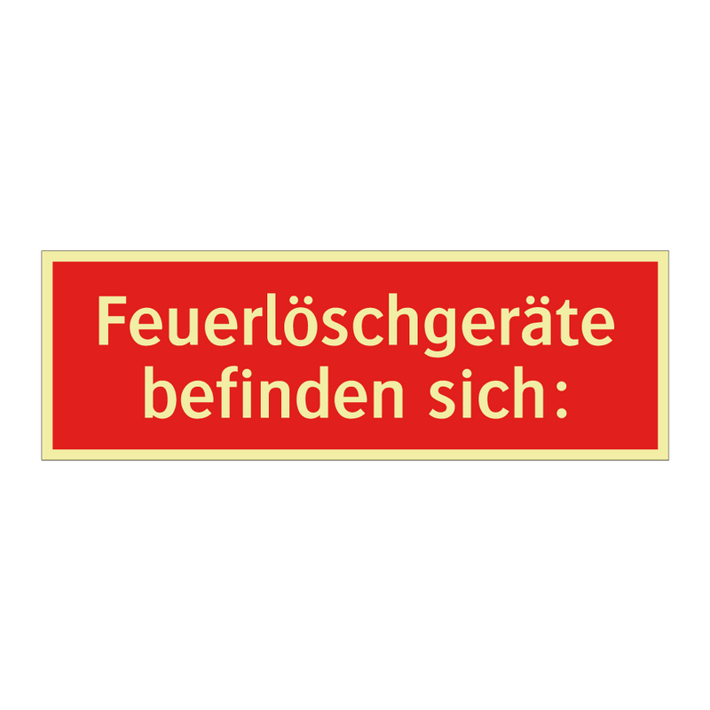 Feuerlöschgeräte befinden sich:
