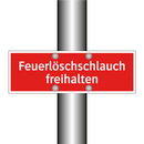 Feuerlöschschlauch freihalten