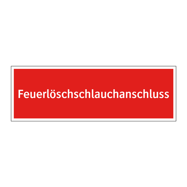 Feuerlöschschlauchanschluss