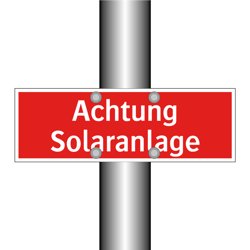 Achtung Solaranlage
