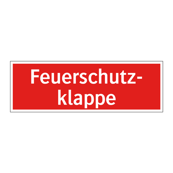Feuerschutz- klappe