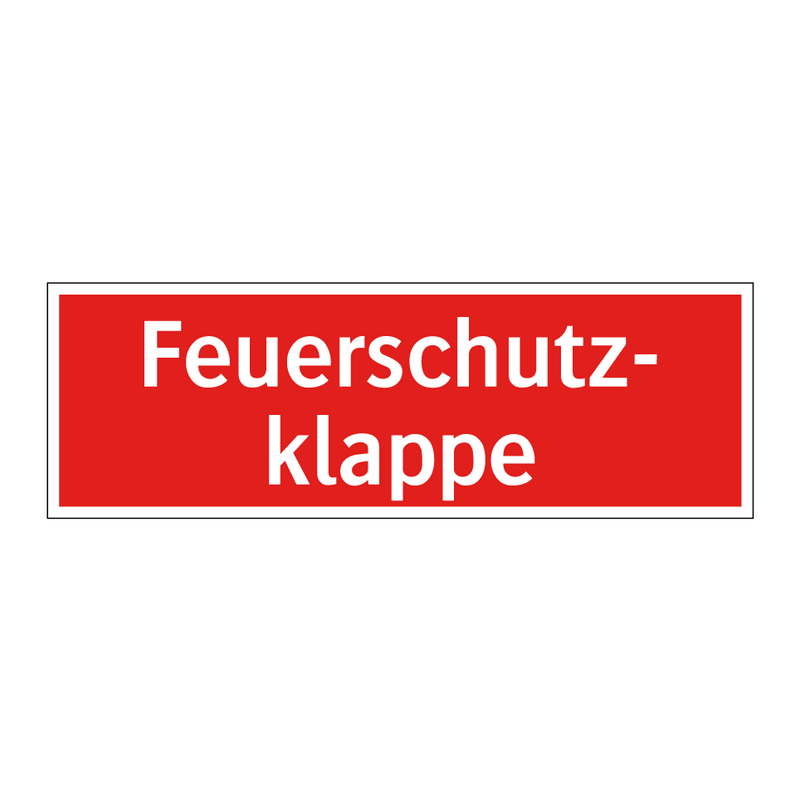Feuerschutz- klappe