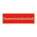 Feuerschutzabschluß