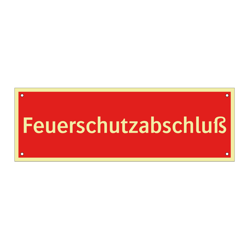 Feuerschutzabschluß