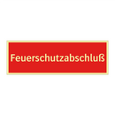 Feuerschutzabschluß