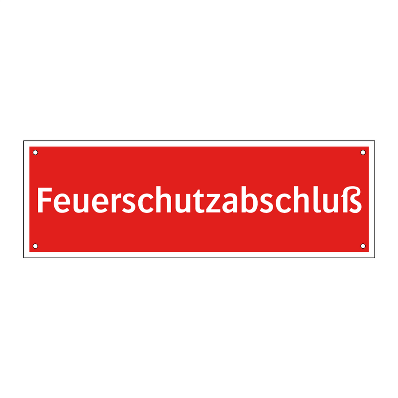 Feuerschutzabschluß