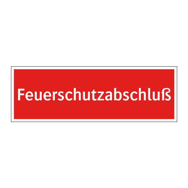 Feuerschutzabschluß