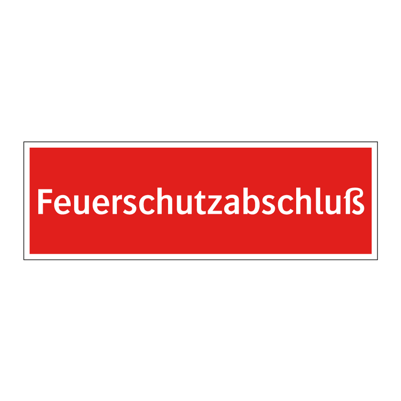 Feuerschutzabschluß