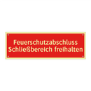 Feuerschutzabschluss Schließbereich freihalten